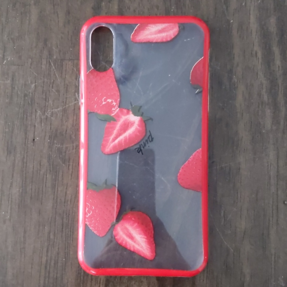 VS PINK Strawberry iPhone X/XS case
